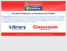 Tablet Screenshot of heinemannraintree.com